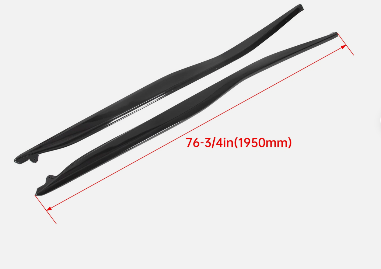 Corvette C7 2014-2019 Gloss Black Side Skirts Z06 Style