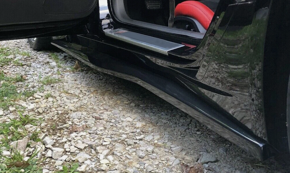 Corvette C7 2014-2019 Gloss Black Side Skirts Z06 Style