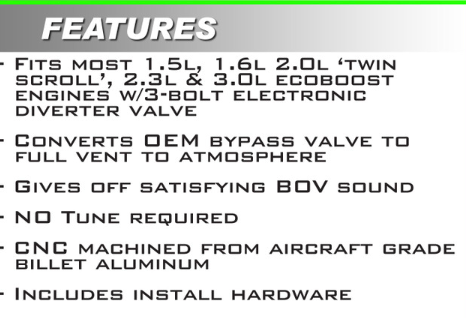 Ford EcoBoost BOV Adapter V1