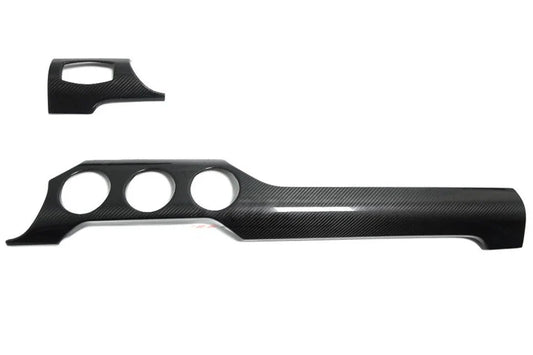 Real Carbon Center Console Dashboard Panel Strip For Ford Mustang 2015-2023