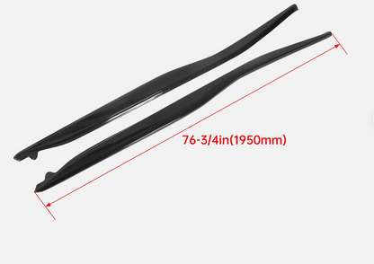 Corvette C7 2014-2019 Gloss Black Side Skirts Z06 Style