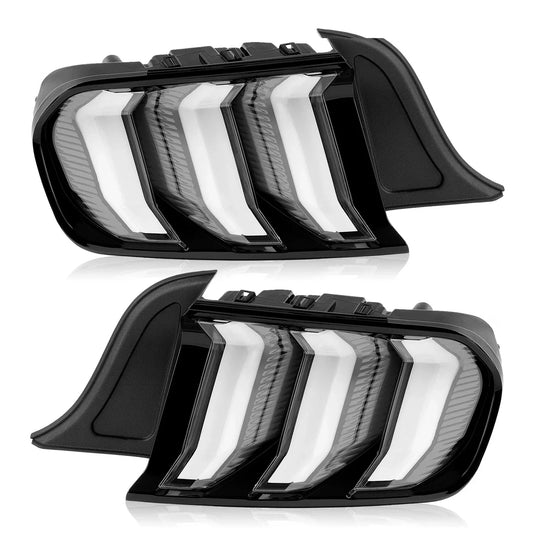 2015-2023 Ford Mustang Euro Clear LED Sequential Tube Brake Lights